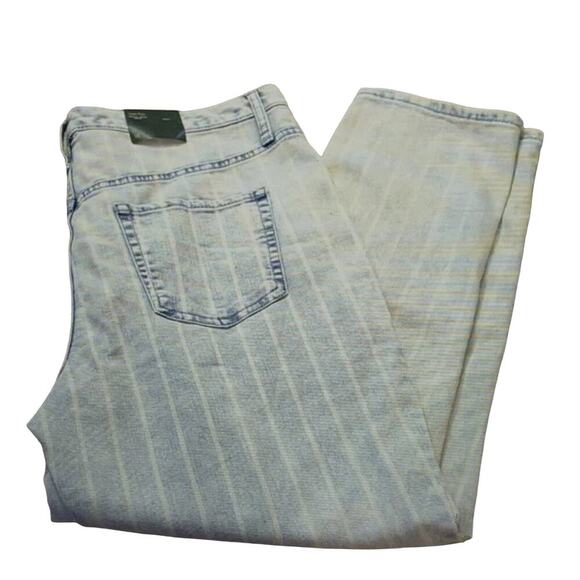 Wild Fable High Rise Mom Jean‎ Wild Fable Skinny Blue Stripe Sz 2 - Picture 2 of 10